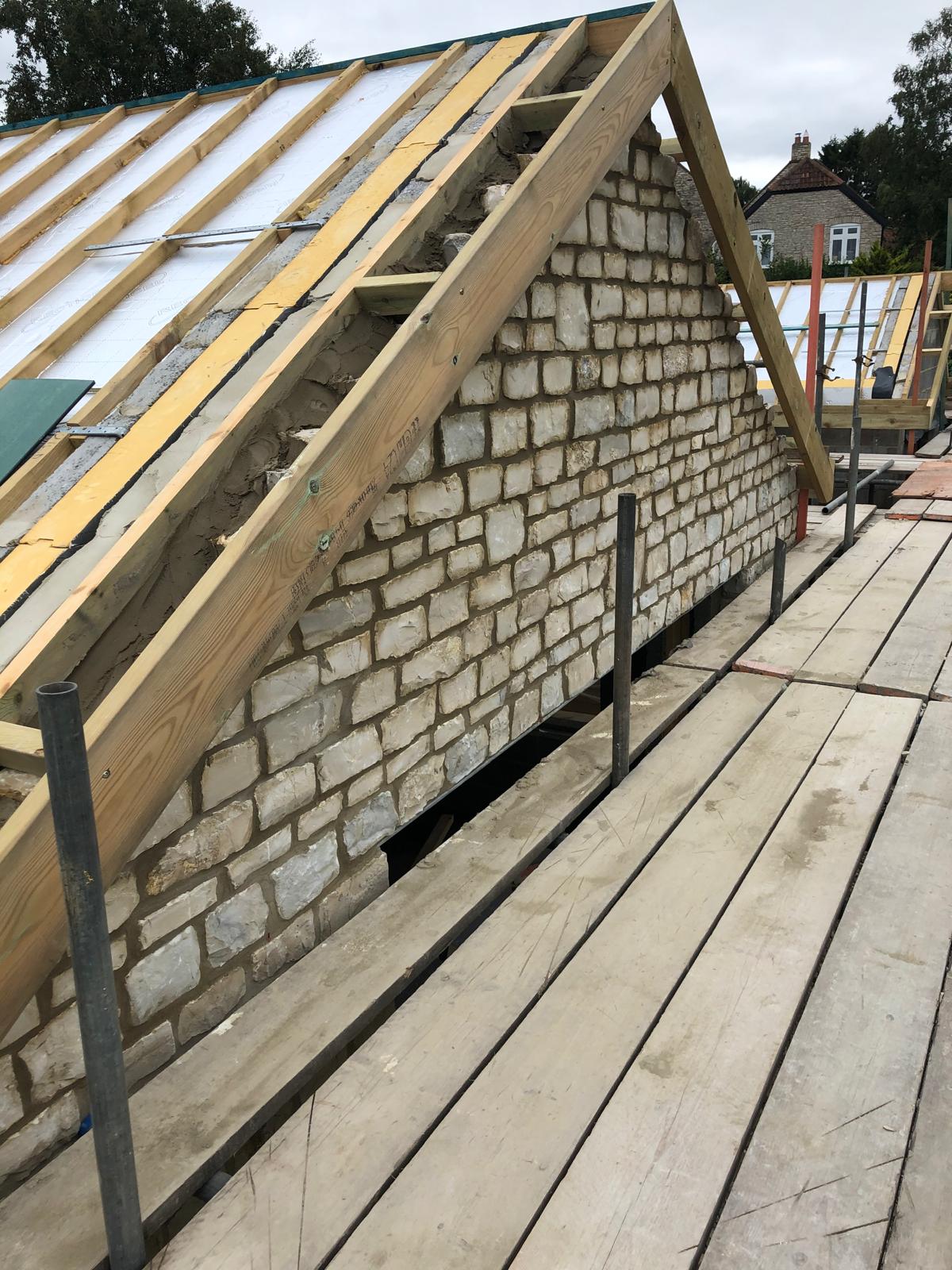 The Apple Yard - New Build Bungalow - Roof Timbers