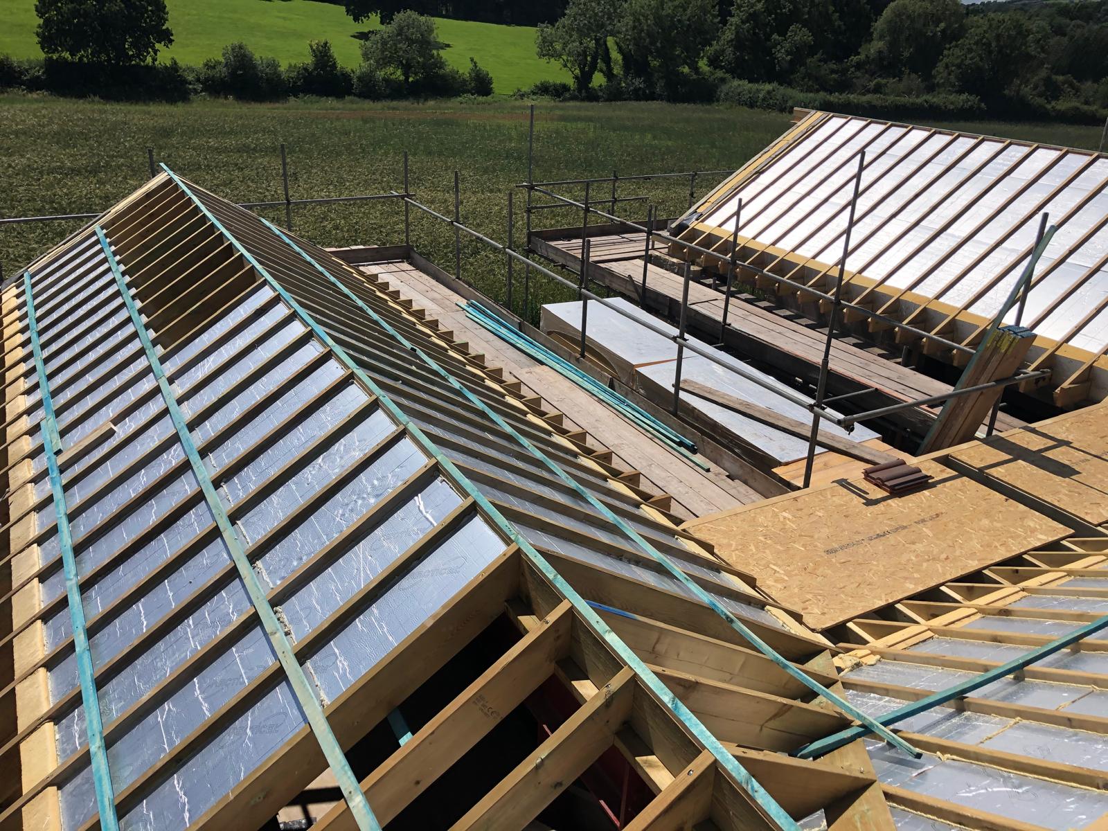 The Apple Yard - New Build Bungalow - Roof Construction