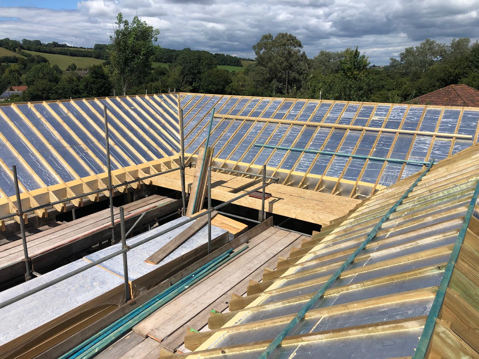 The Apple Yard - New Build Bungalow - Roof Construction