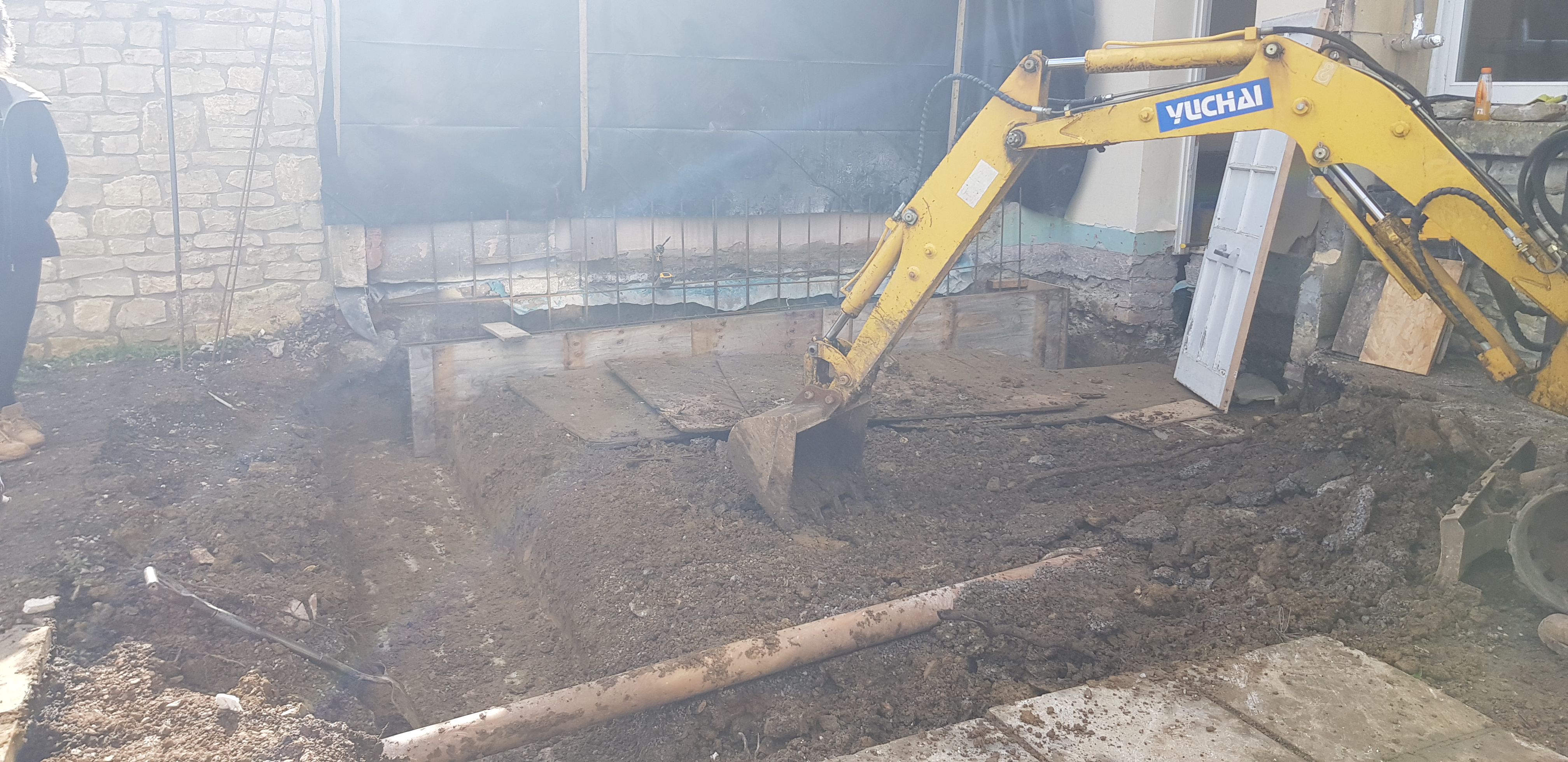 Extension & External Groundworks - Foundation Construction