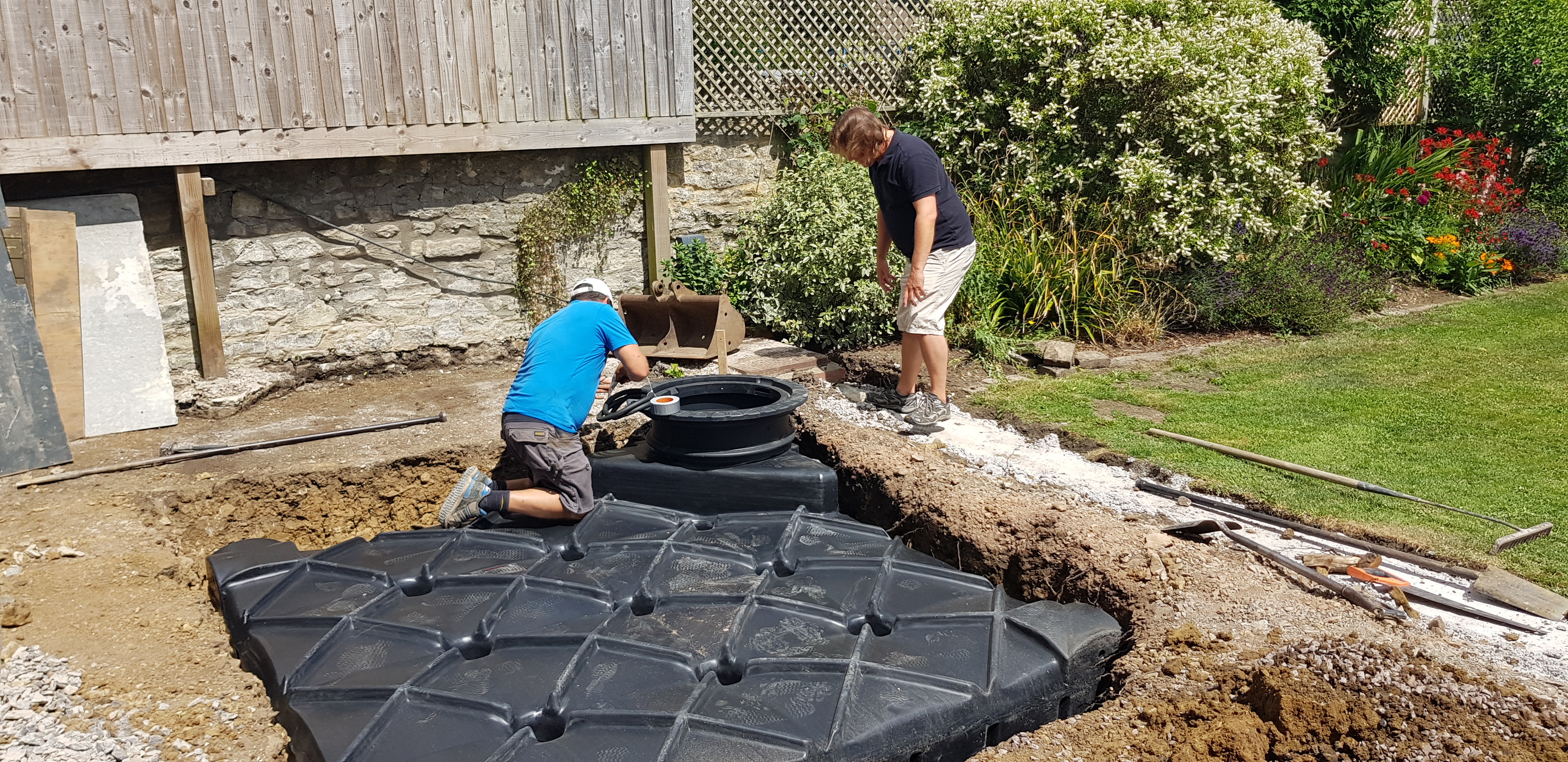 Extension & External Groundworks - Tank Installation
