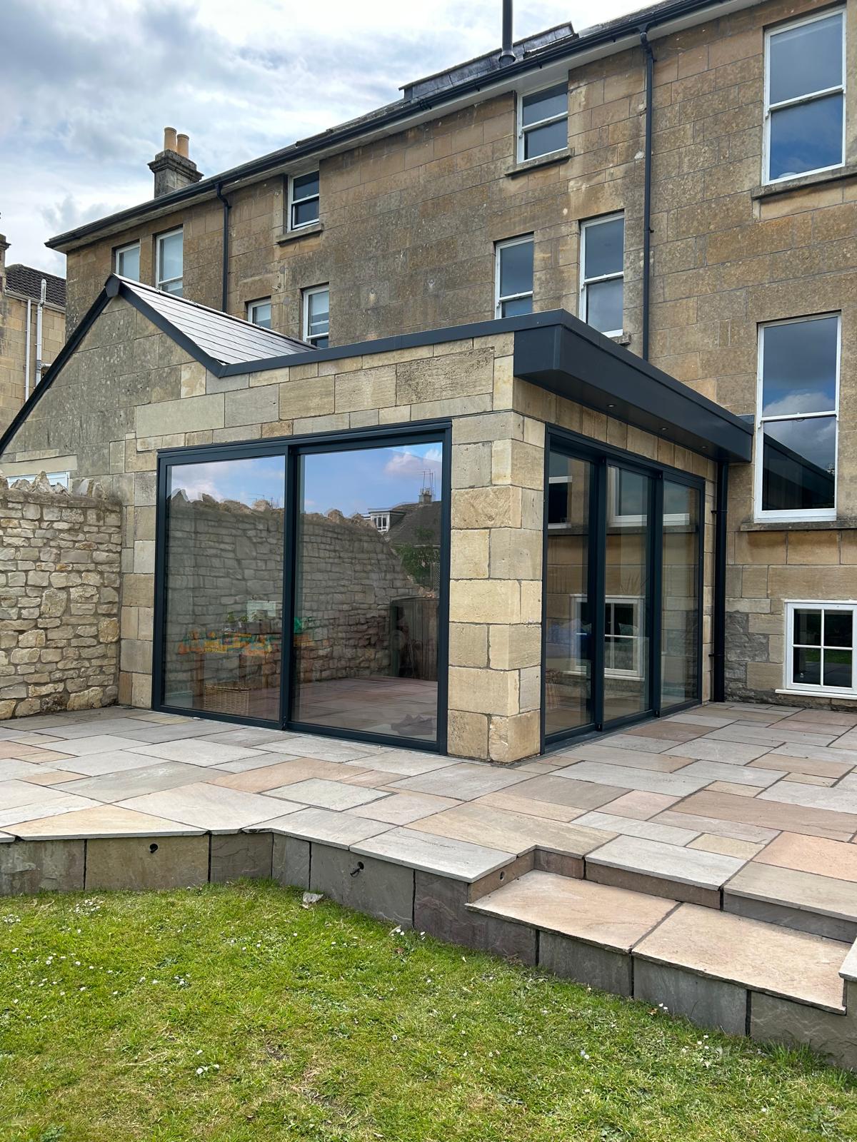 Extension & External Groundworks - Doors Complete