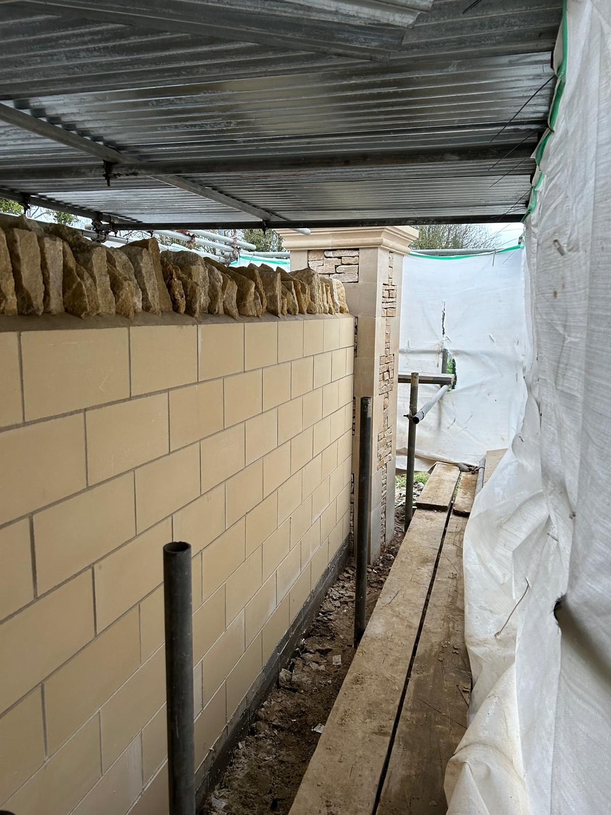 Castle Combe Race Circuit - New Entrance - Entrance Structure Forming