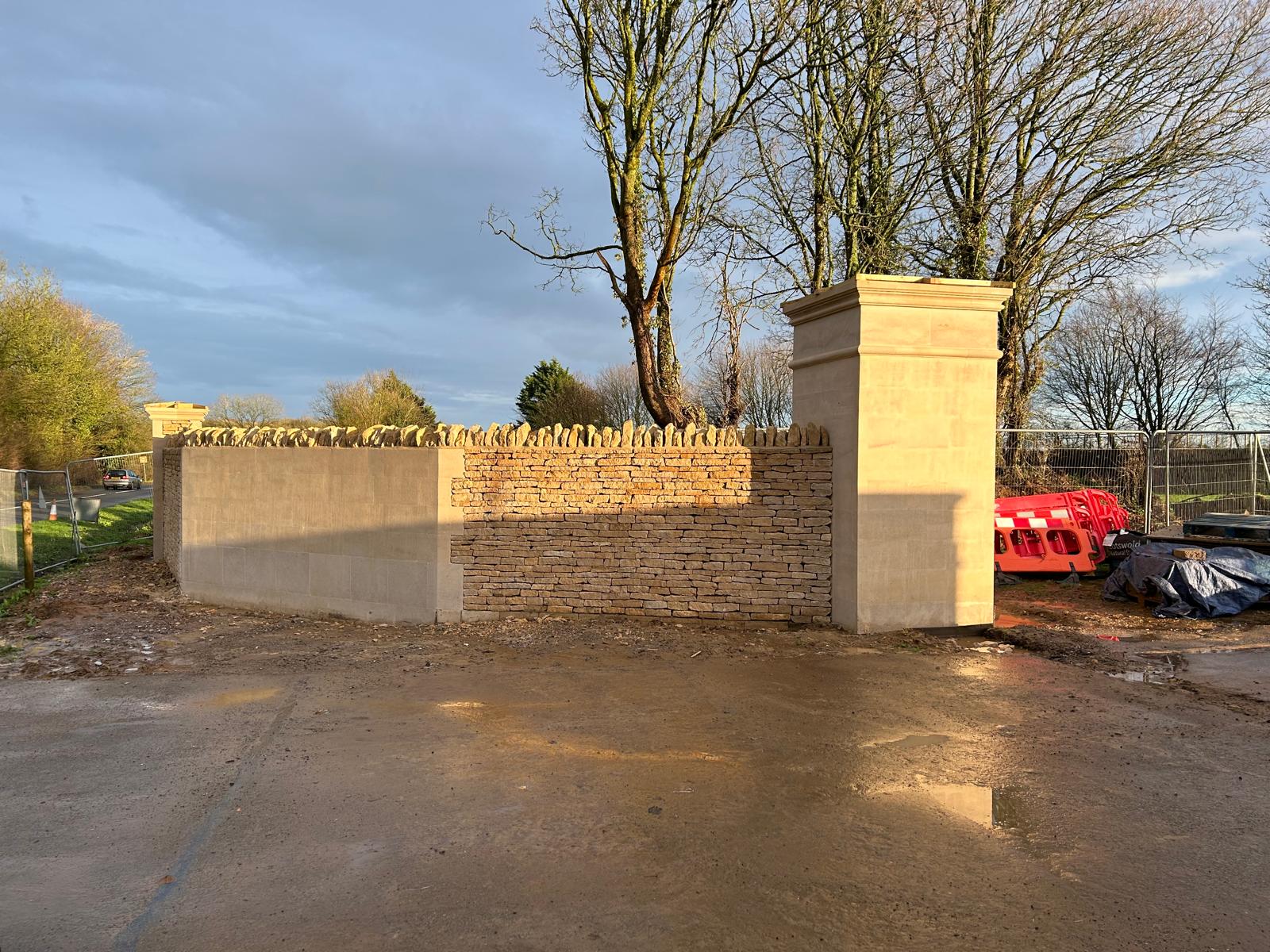 Castle Combe Race Circuit - New Entrance - Entrance Nearing Completion