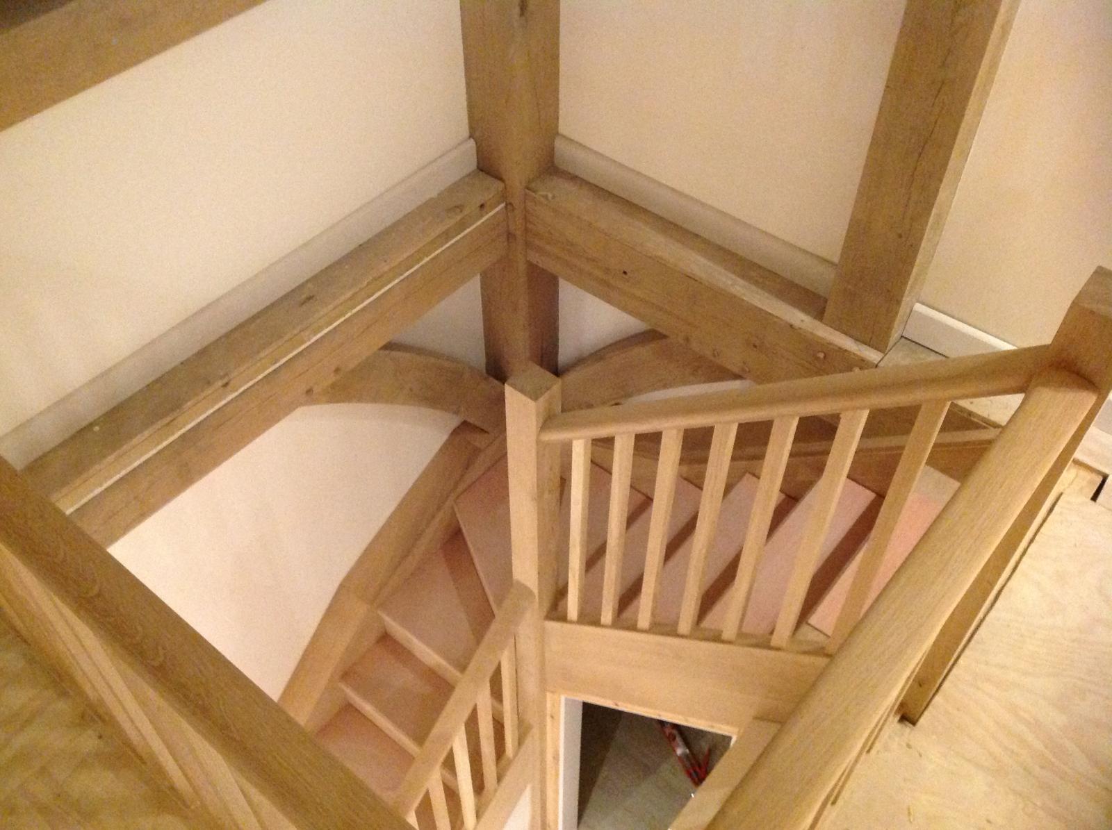 Oak Frame Buildings - Stairwell