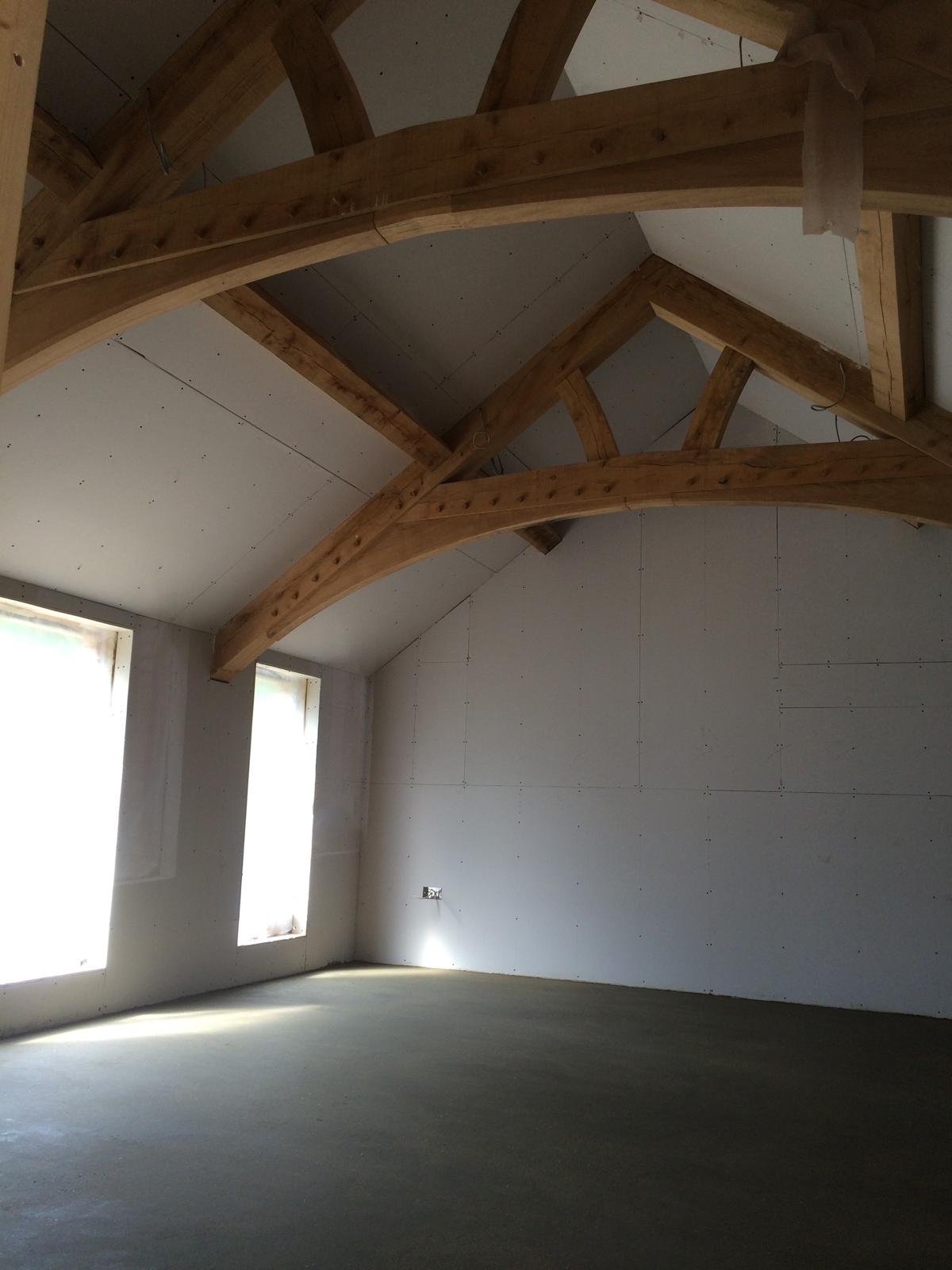 Oak Frame Buildings - Ply Lined